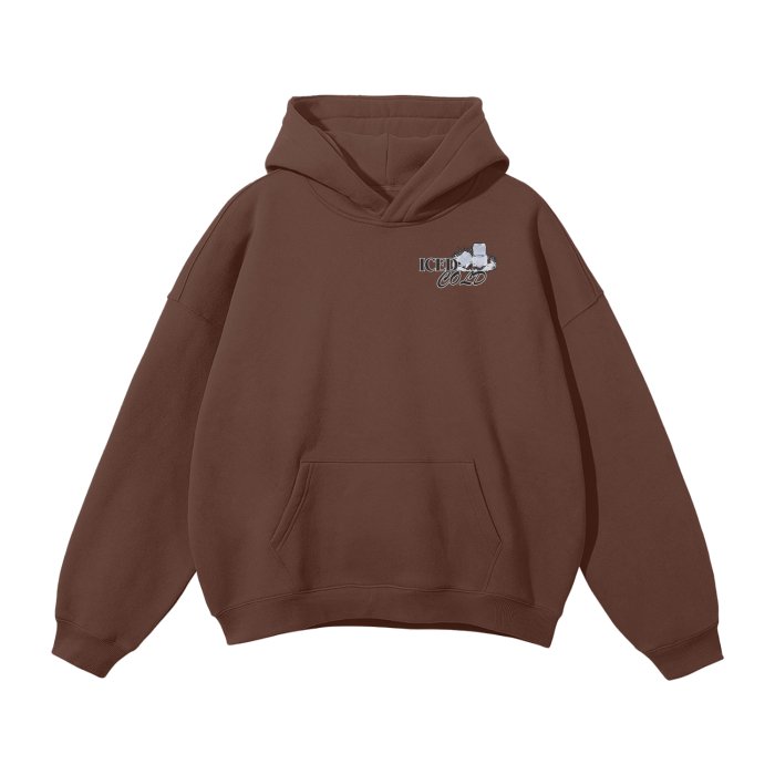 Iced Cold Mighty Lifestyle Streetwear Unisex Oversized Solid Color Fleece Hoodie - Mighty Lifestyle