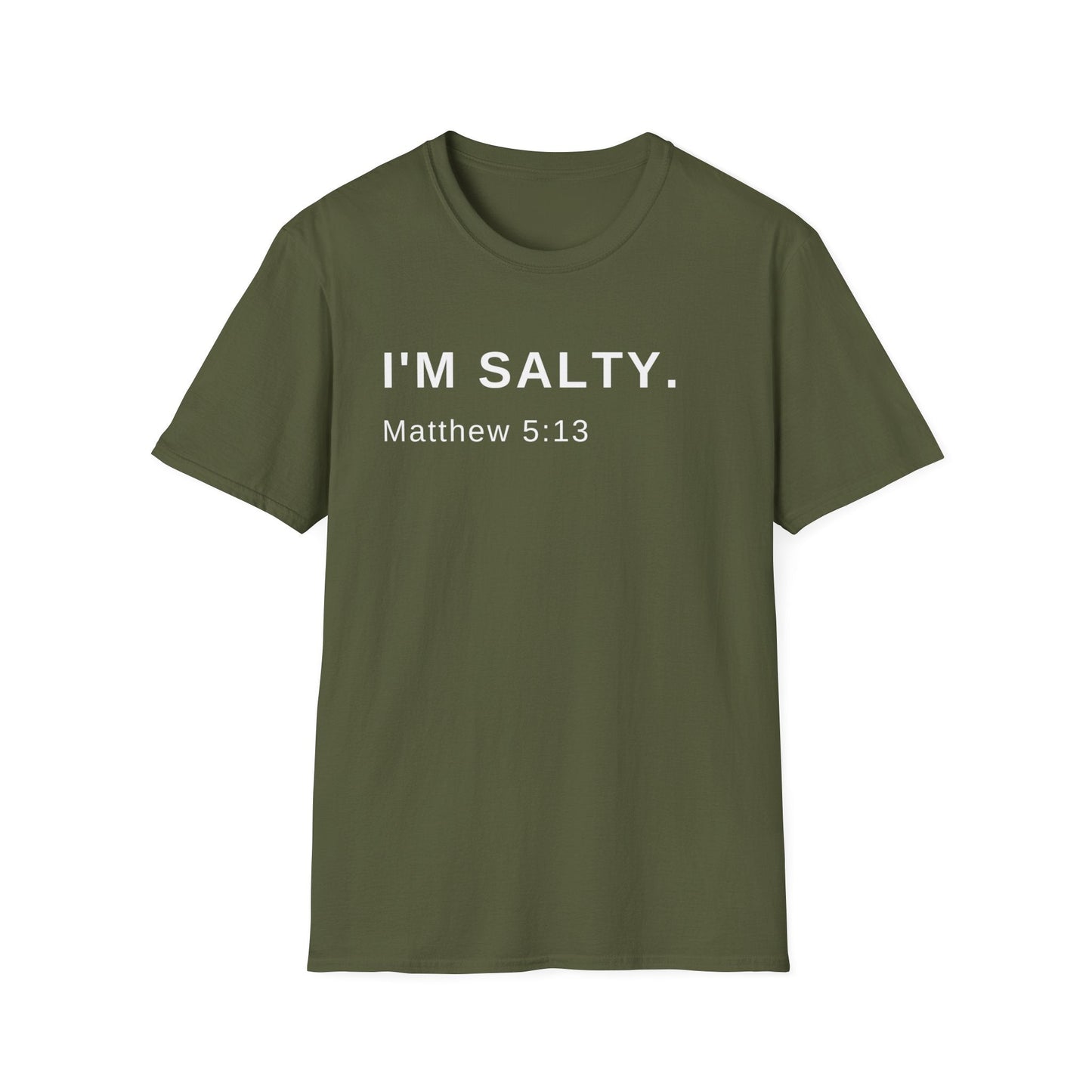 I'm Salty, Salt of the Earth Shirt, Religious Shirt, Spiritual Shirt, Gift Shirt, Bible Shirt, Scripture Shirt, Christian Shirt - Mighty Lifestyle