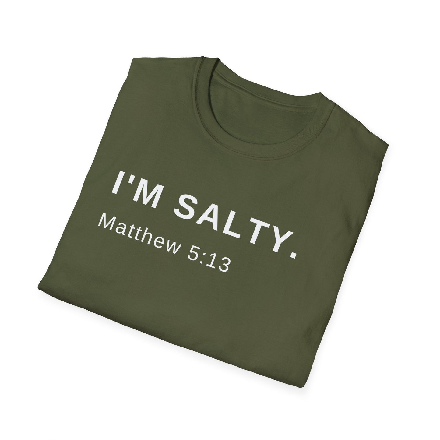 I'm Salty, Salt of the Earth Shirt, Religious Shirt, Spiritual Shirt, Gift Shirt, Bible Shirt, Scripture Shirt, Christian Shirt - Mighty Lifestyle