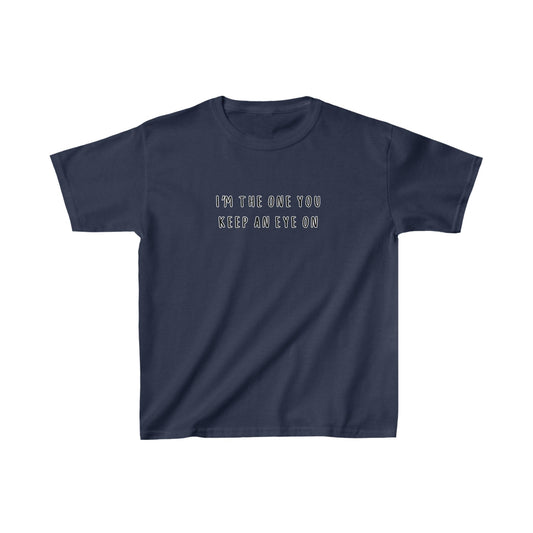 I'm the One You Keep an Eye On | Youth Kids Basketball Shirt | Sports Shirt Basketball Shirt | Casual or Sports Shirt for Kids - Mighty Lifestyle
