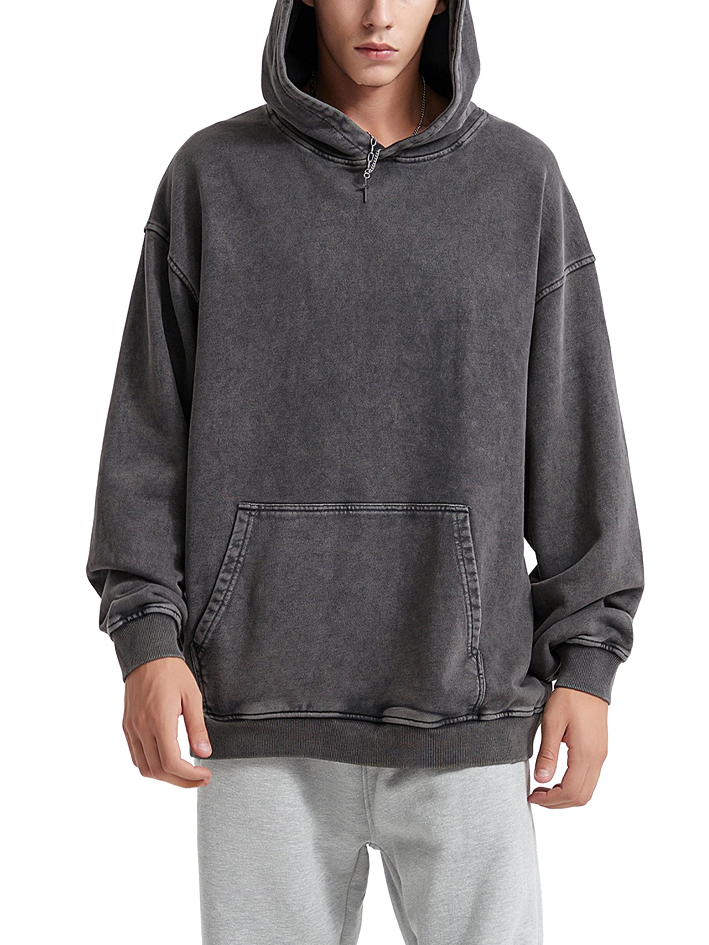 ML Faith Based Acid Wash Oversize Hoodie - Christian Apparel Unisex