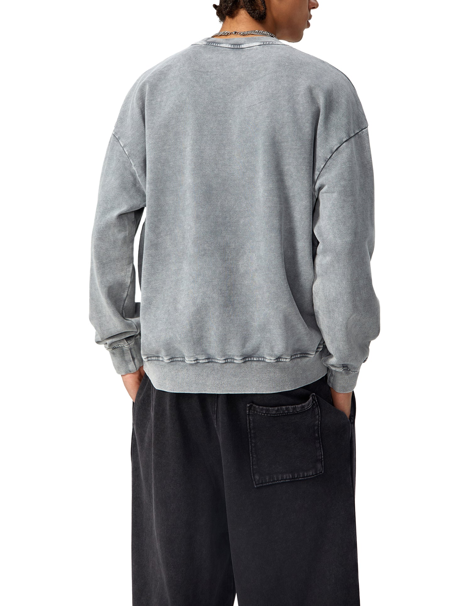 Hearts Above Inspired by Artistry of R H. Acid Wash Oversize Sweatshirt