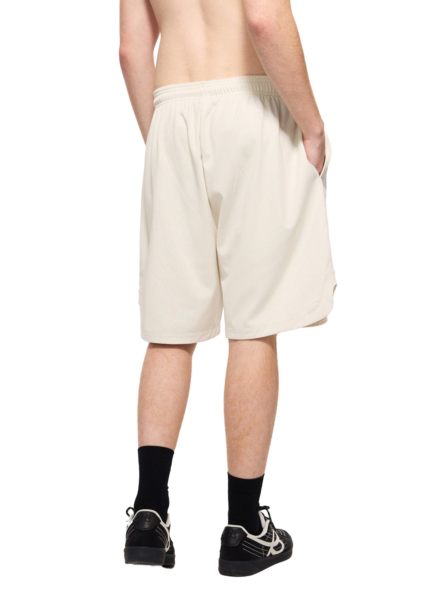 ML Faith Based Sports Shorts Black Border Mesh-Lined Quick-Dry Performance Shorts