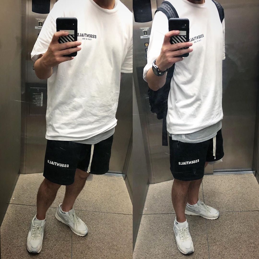 Jogger Shorts | Trendy Casual Sports Shorts Mens and Womens Drawstring Pants Trendy - Mighty Lifestyle