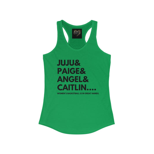 Juju Paige Angel Caitlin Gym Tank Basketball Tank WNBA Tank Women's Ideal Racerback Tank - Mighty Lifestyle