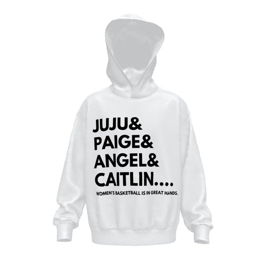 Juju, Paige, Angel, Caitlin | Hoodies for Basketball fans| Mighty Lifestyle Hoodie, Unisex Drop Shoulder Oversized Hoodie - Mighty Lifestyle