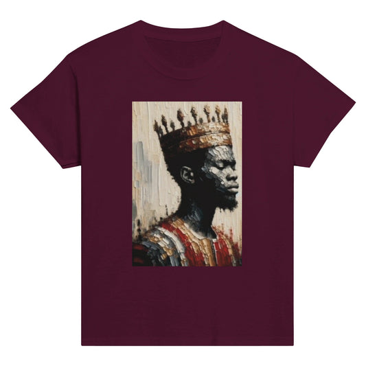 Kingdom Business | King Youth Shirt | Classic Kids Crewneck T-shirt Black King - Mighty Lifestyle