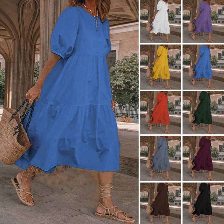 La Boho Dress | Sun Dress | Retro Summer Dresses Hot Sun Dress Ladies Casual Boho Beach Dress - Mighty Lifestyle
