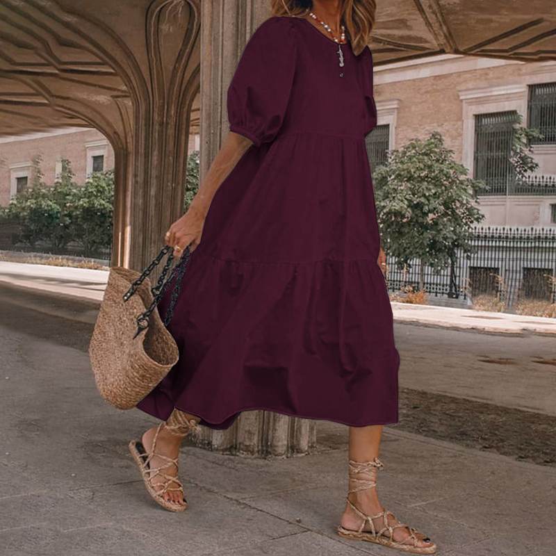 La Boho Dress | Sun Dress | Retro Summer Dresses Hot Sun Dress Ladies Casual Boho Beach Dress - Mighty Lifestyle