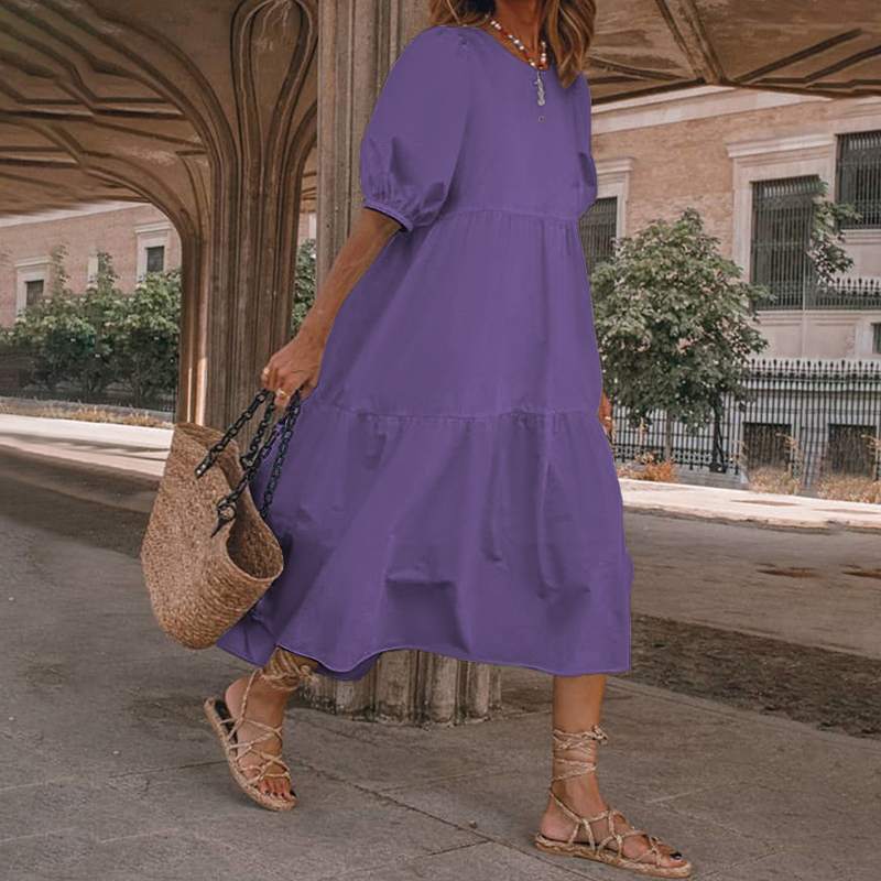 La Boho Dress | Sun Dress | Retro Summer Dresses Hot Sun Dress Ladies Casual Boho Beach Dress - Mighty Lifestyle