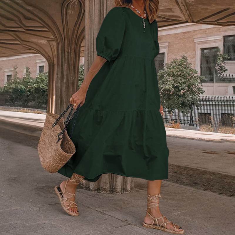 La Boho Dress | Sun Dress | Retro Summer Dresses Hot Sun Dress Ladies Casual Boho Beach Dress - Mighty Lifestyle