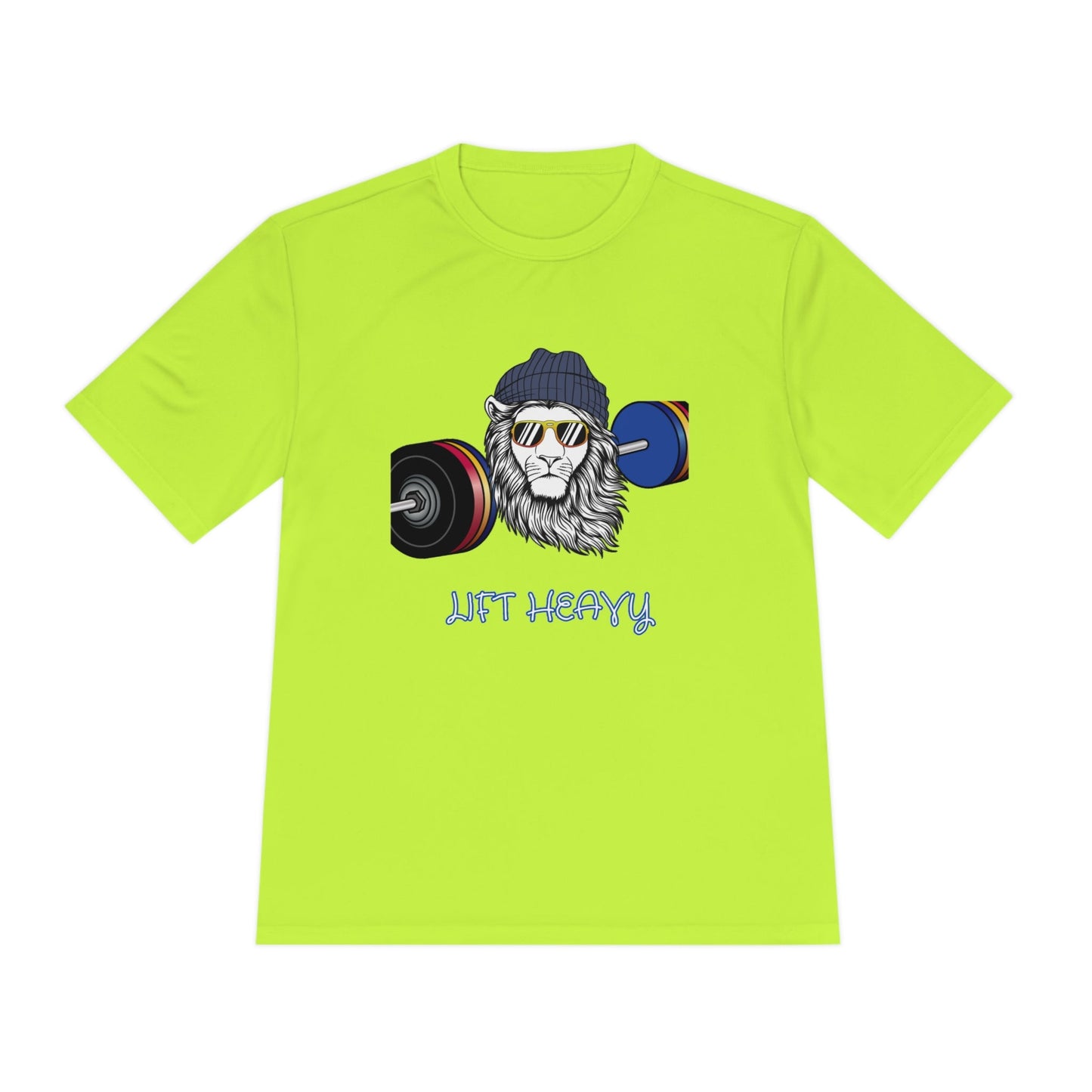 Lift Heavy, Gym Tee, Work Out Shirt, Crossfit, Lift Iron, Exercise shirt, Gym outfit, Unisex Moisture Wicking Tee, Gift, Jog, Run Tee - Mighty Lifestyle