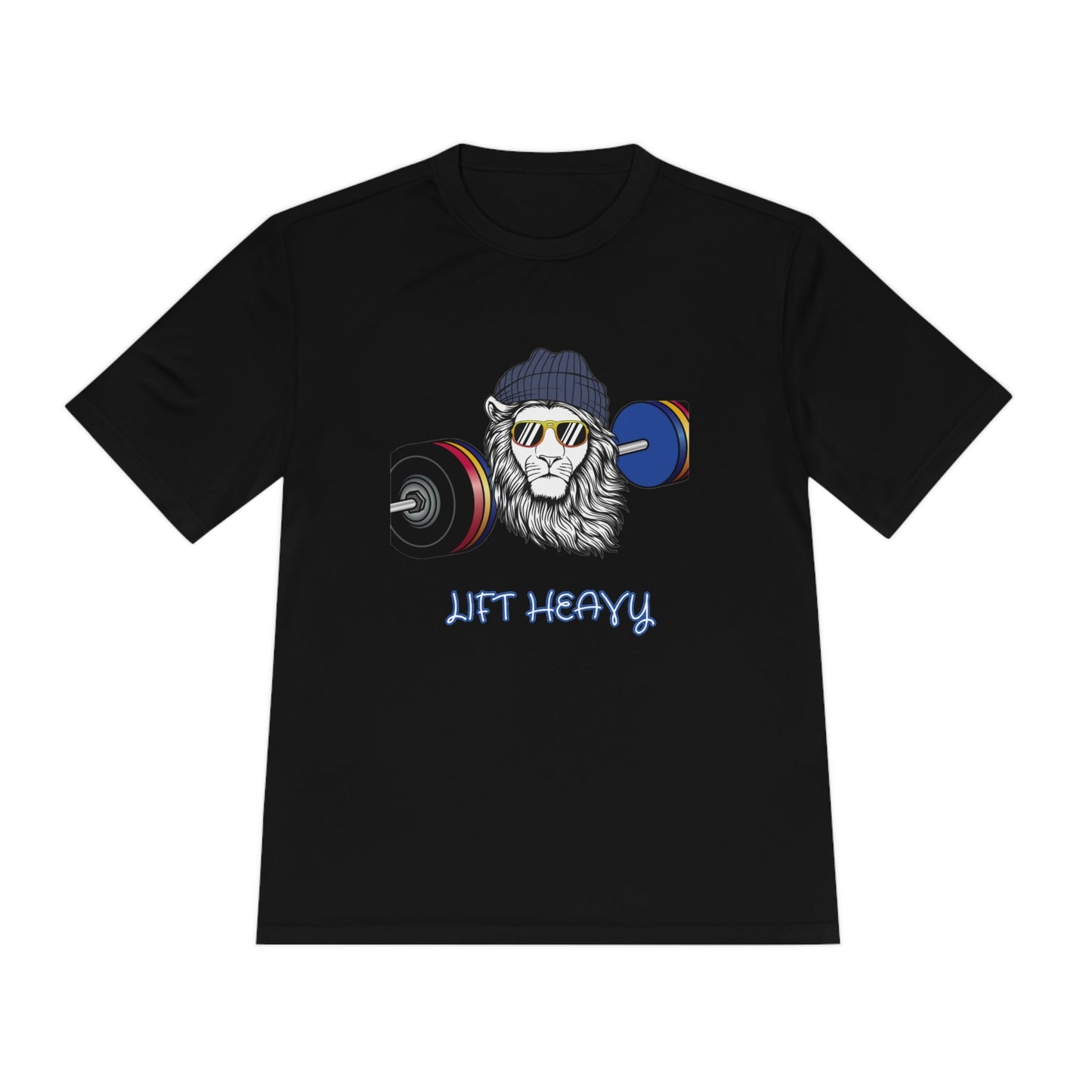 Lift Heavy, Gym Tee, Work Out Shirt, Crossfit, Lift Iron, Exercise shirt, Gym outfit, Unisex Moisture Wicking Tee, Gift, Jog, Run Tee - Mighty Lifestyle