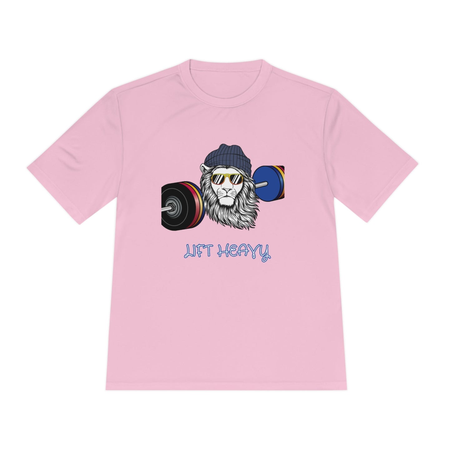 Lift Heavy, Gym Tee, Work Out Shirt, Crossfit, Lift Iron, Exercise shirt, Gym outfit, Unisex Moisture Wicking Tee, Gift, Jog, Run Tee - Mighty Lifestyle
