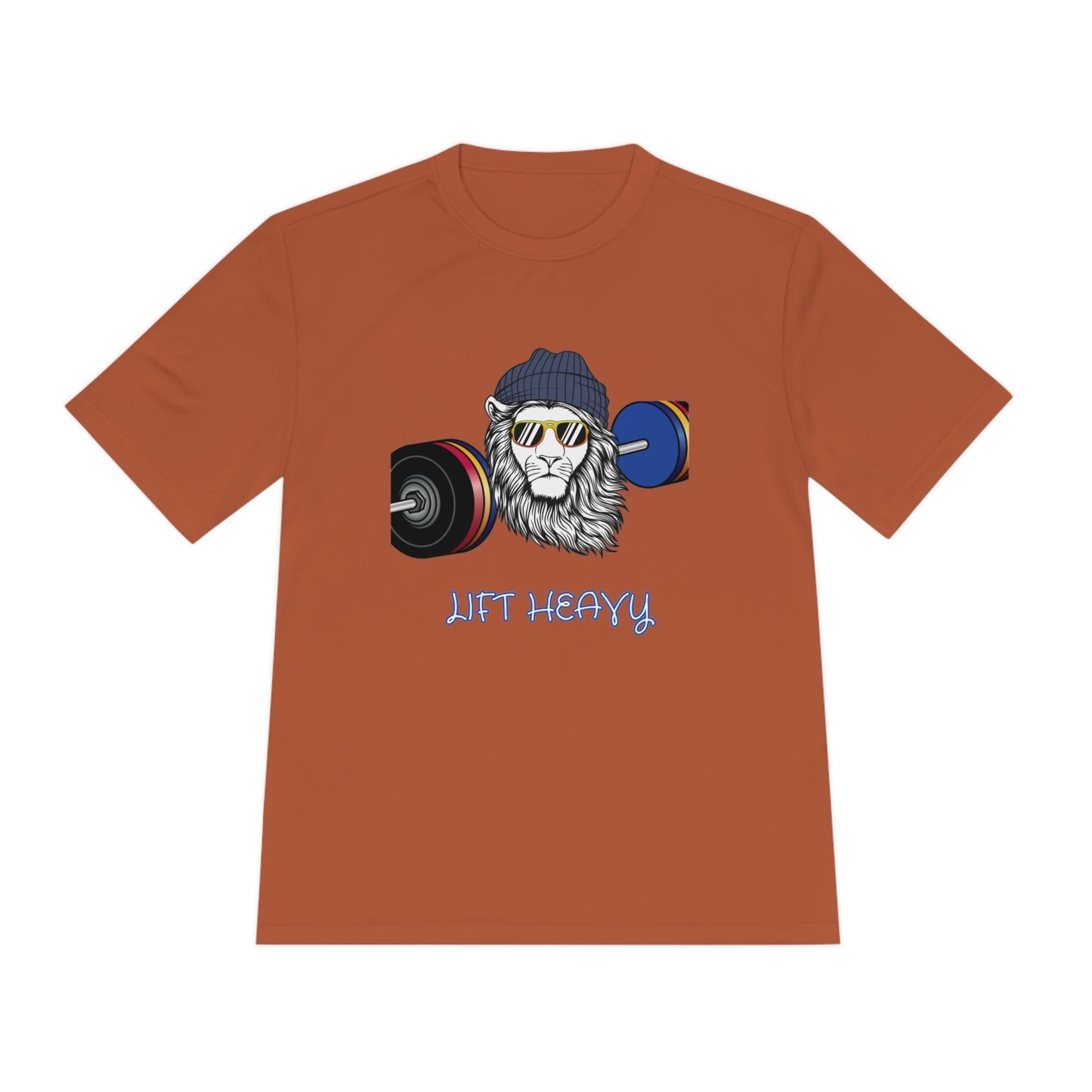 Lift Heavy, Gym Tee, Work Out Shirt, Crossfit, Lift Iron, Exercise shirt, Gym outfit, Unisex Moisture Wicking Tee, Gift, Jog, Run Tee - Mighty Lifestyle