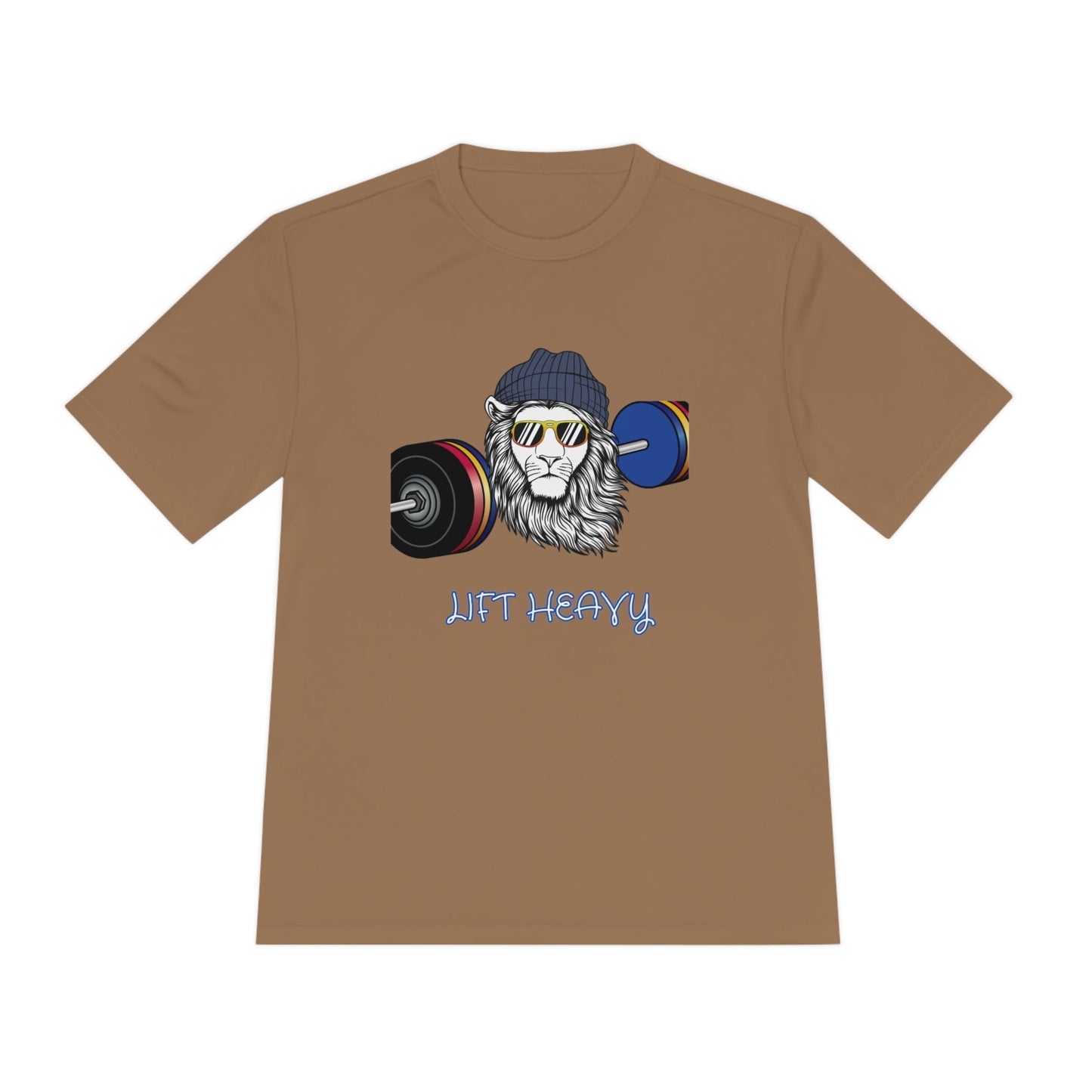 Lift Heavy, Gym Tee, Work Out Shirt, Crossfit, Lift Iron, Exercise shirt, Gym outfit, Unisex Moisture Wicking Tee, Gift, Jog, Run Tee - Mighty Lifestyle