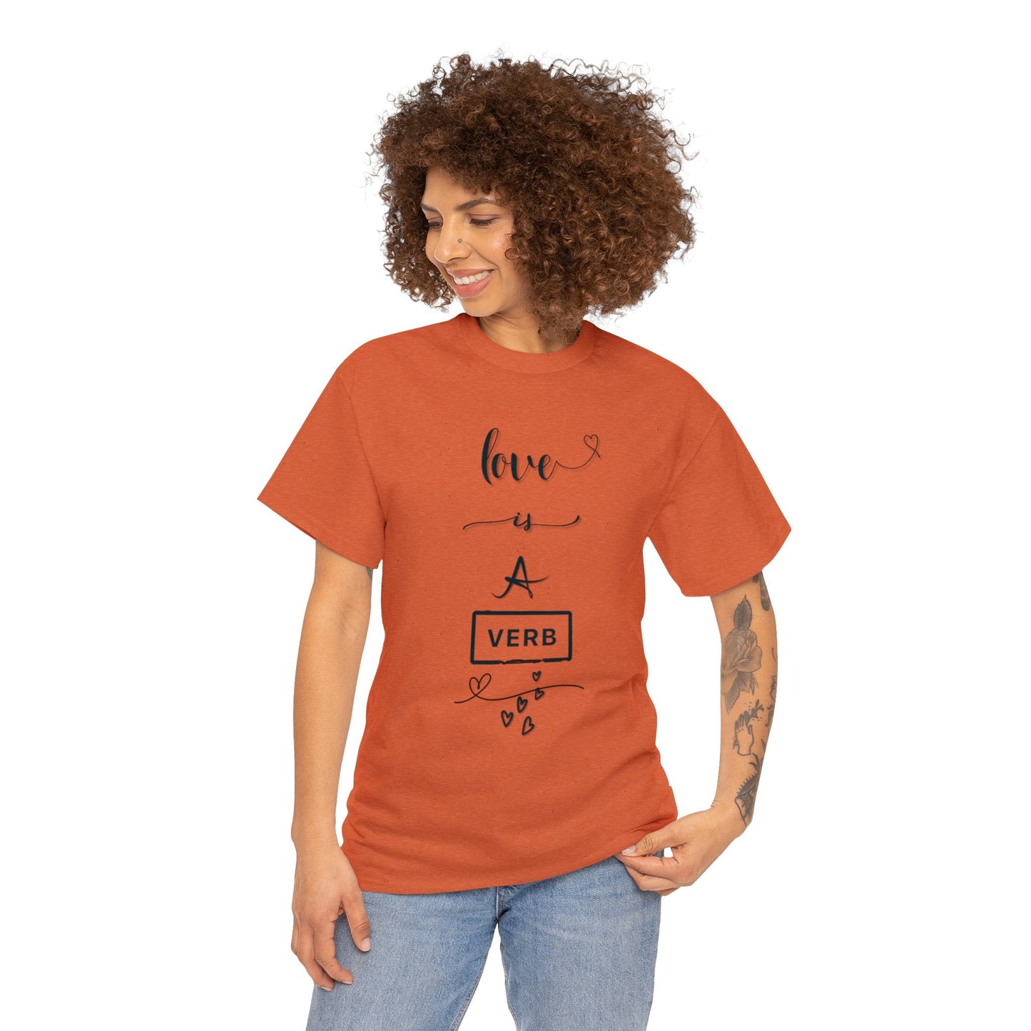 Love is a Verb Shirt, Shirt for Love, Shirt for Valentine, Gift for woman, Gift for teen - Mighty Lifestyle