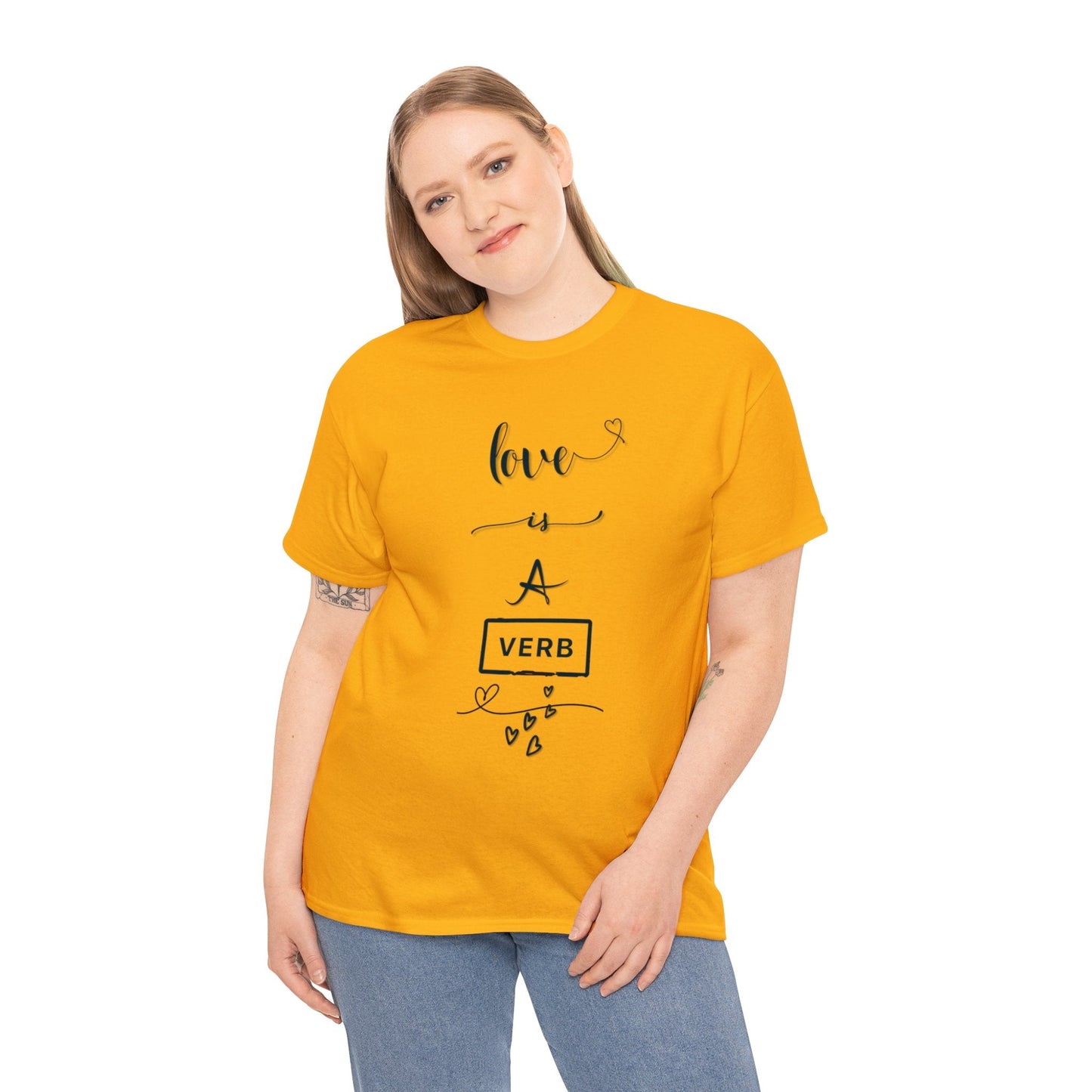 Love is a Verb Shirt, Shirt for Love, Shirt for Valentine, Gift for woman, Gift for teen - Mighty Lifestyle