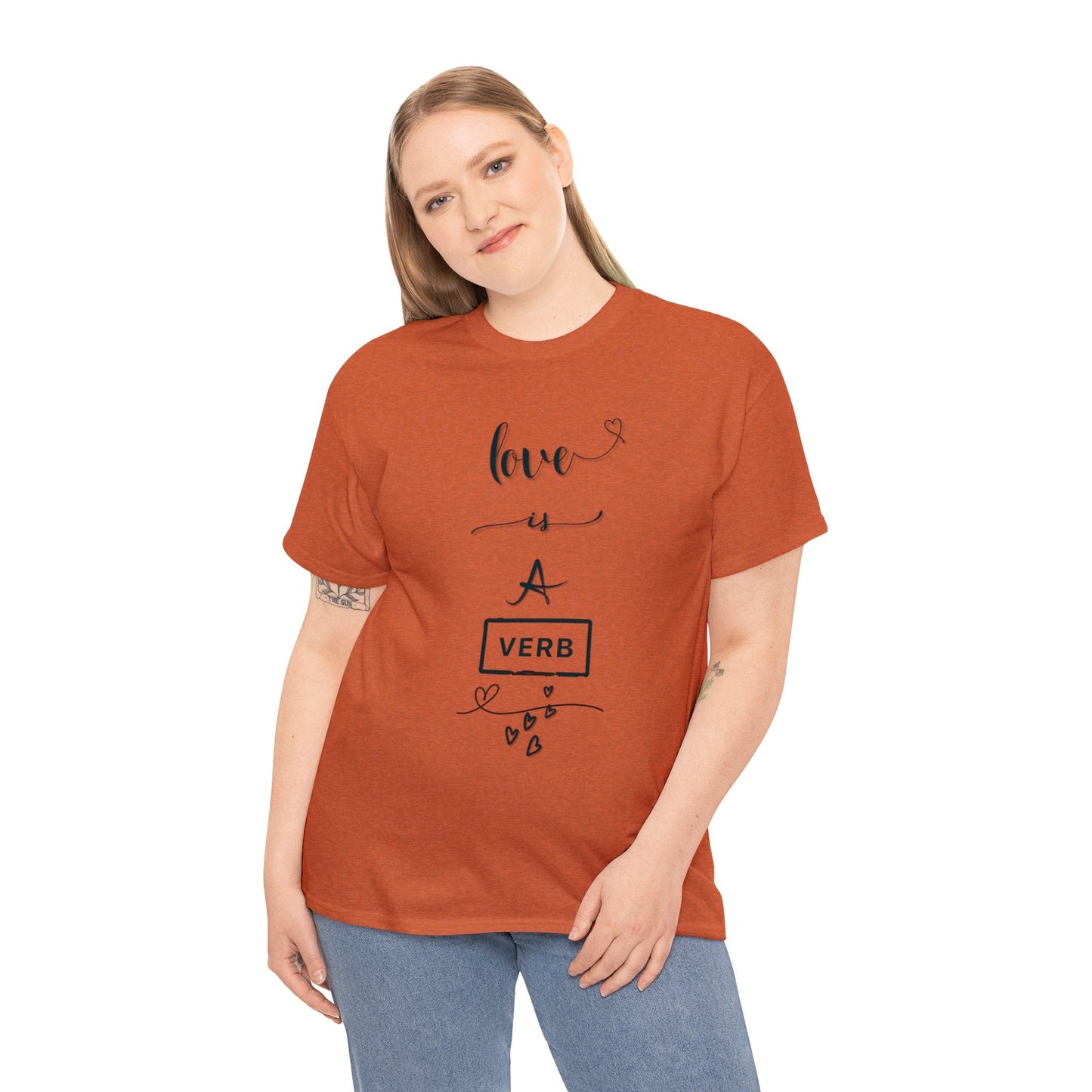 Love is a Verb Shirt, Shirt for Love, Shirt for Valentine, Gift for woman, Gift for teen - Mighty Lifestyle