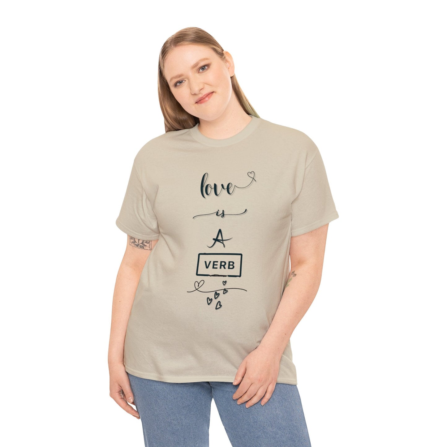 Love is a Verb Shirt, Shirt for Love, Shirt for Valentine, Gift for woman, Gift for teen - Mighty Lifestyle