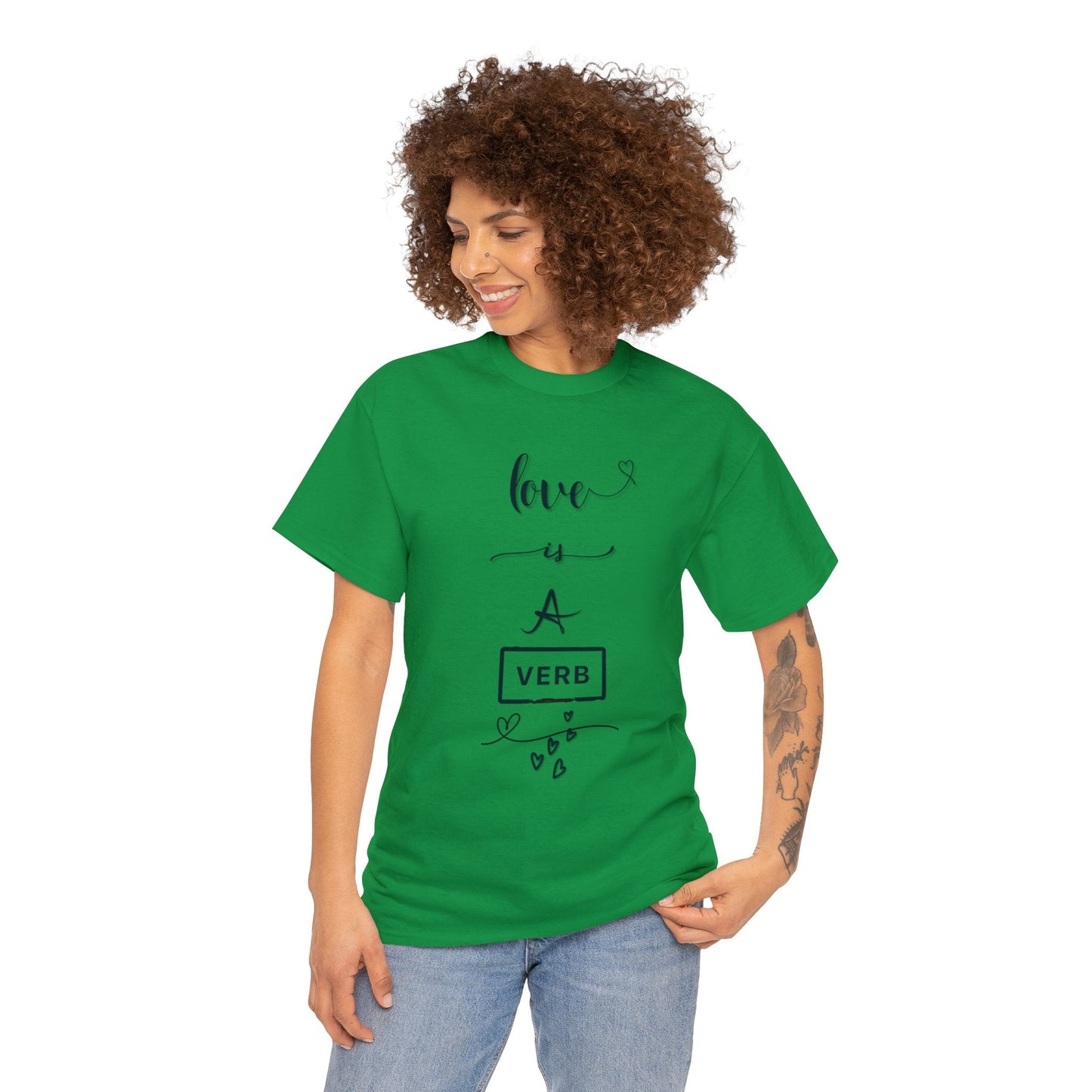 Love is a Verb Shirt, Shirt for Love, Shirt for Valentine, Gift for woman, Gift for teen - Mighty Lifestyle