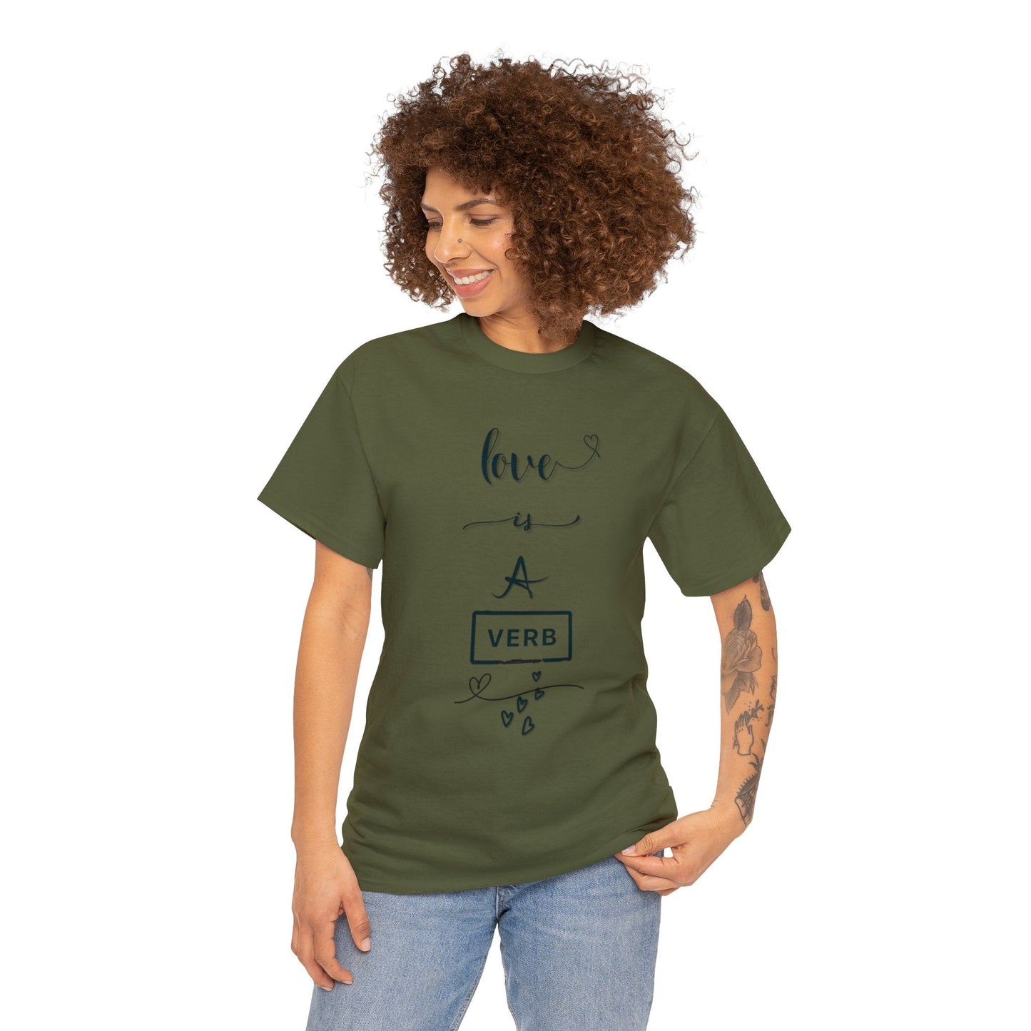 Love is a Verb Shirt, Shirt for Love, Shirt for Valentine, Gift for woman, Gift for teen - Mighty Lifestyle