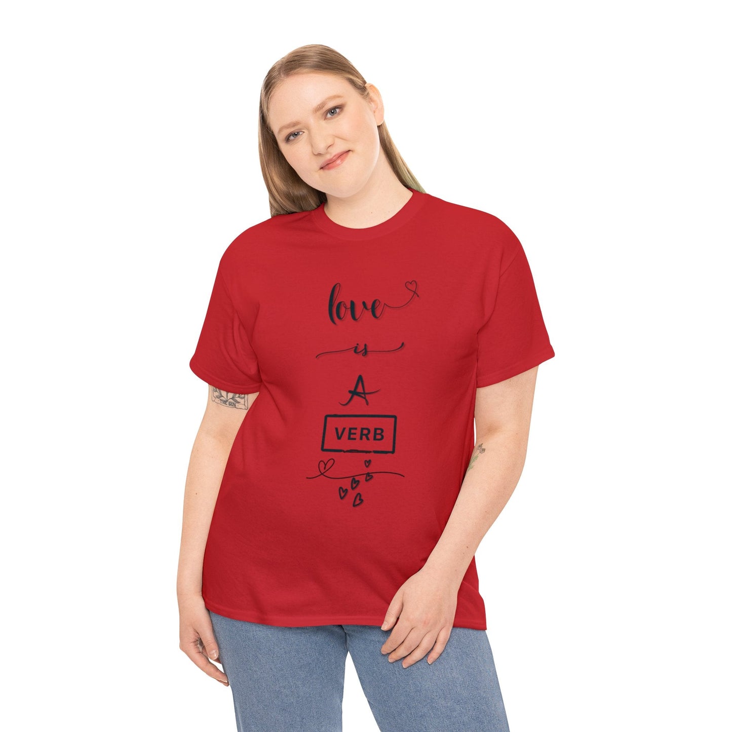 Love is a Verb Shirt, Shirt for Love, Shirt for Valentine, Gift for woman, Gift for teen - Mighty Lifestyle