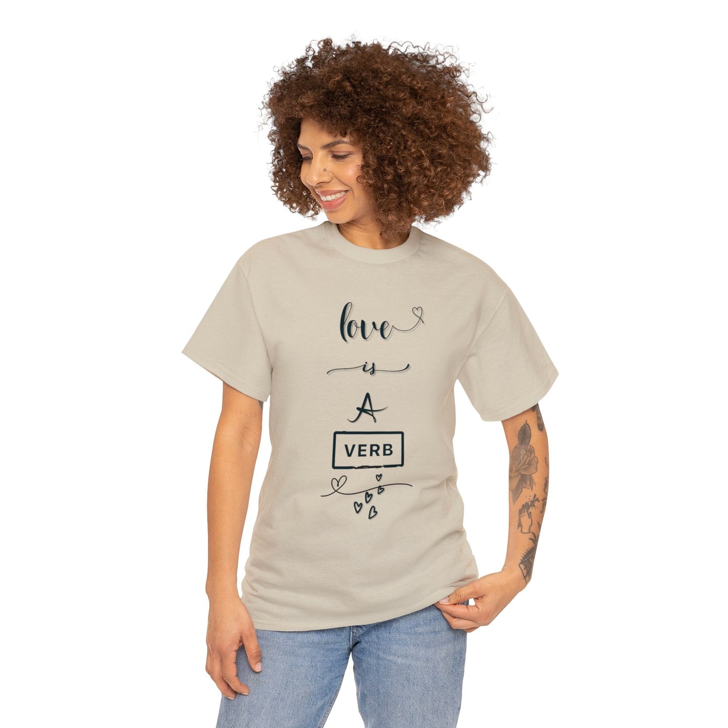 Love is a Verb Shirt, Shirt for Love, Shirt for Valentine, Gift for woman, Gift for teen - Mighty Lifestyle