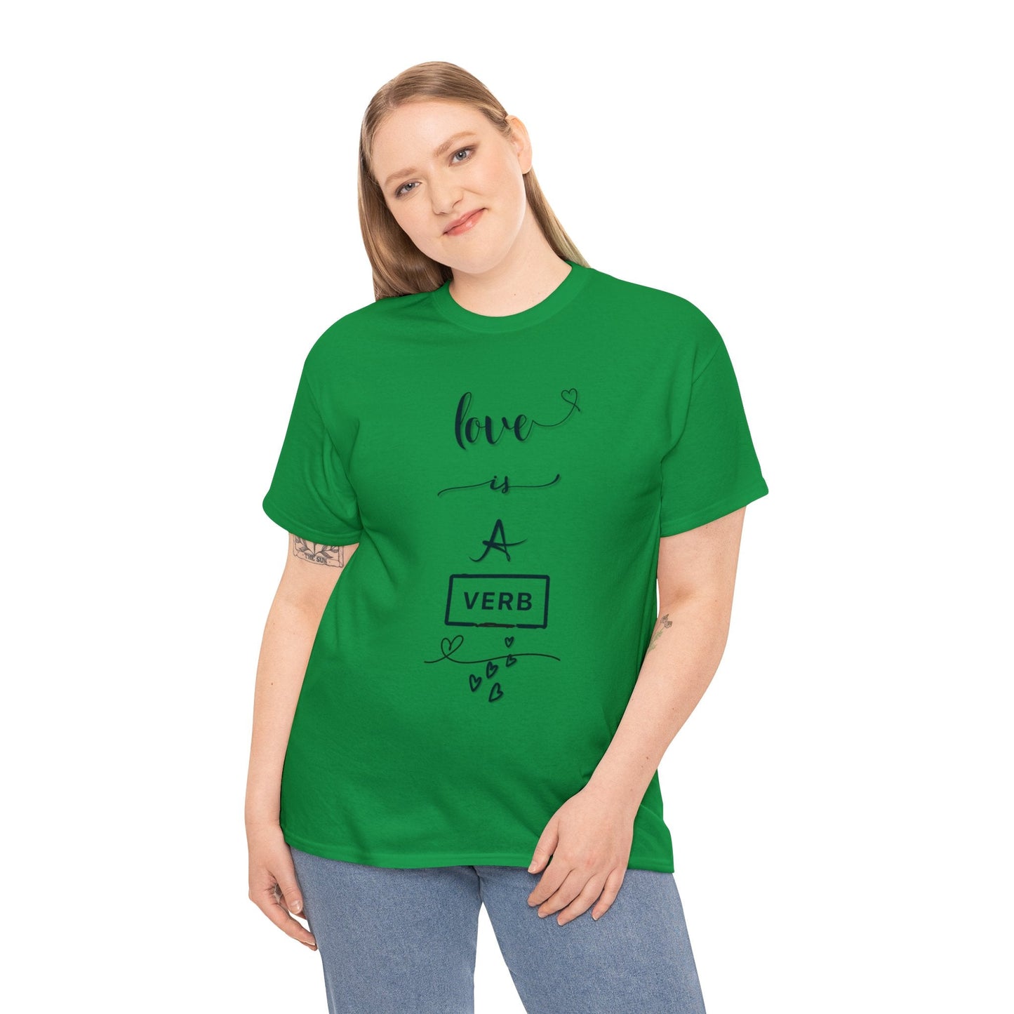 Love is a Verb Shirt, Shirt for Love, Shirt for Valentine, Gift for woman, Gift for teen - Mighty Lifestyle