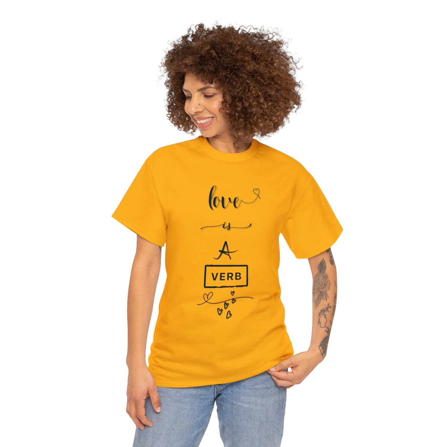 Love is a Verb Shirt, Shirt for Love, Shirt for Valentine, Gift for woman, Gift for teen - Mighty Lifestyle