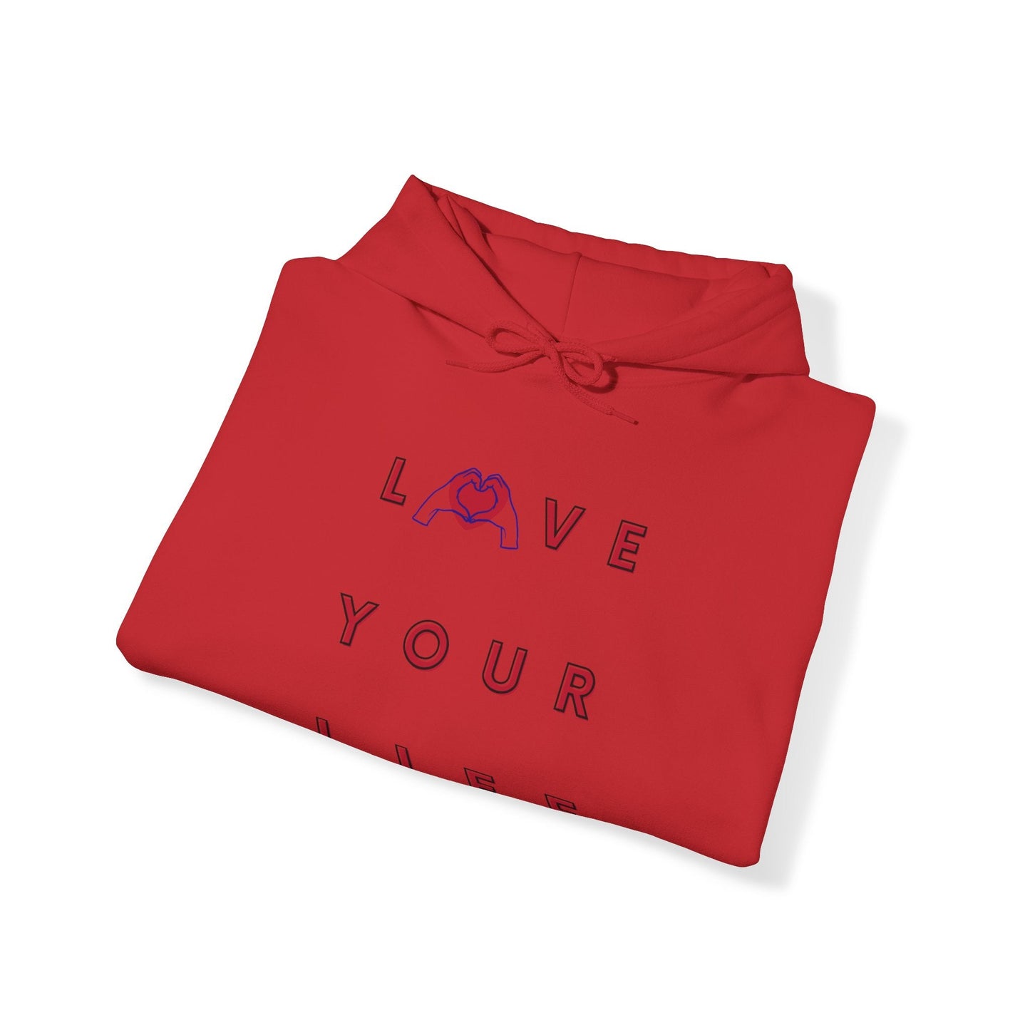 LOVE YOUR LIFE hoodie, Hoodie for Love, Valentine Hoodie, Self Love Hoodie, Self Care Hoodie, Journey of Healing Hoodie, Gift Hoodie - Mighty Lifestyle