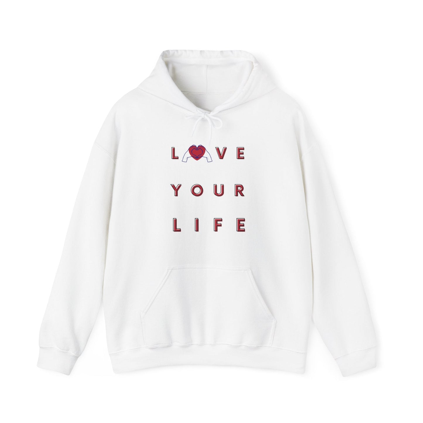 LOVE YOUR LIFE hoodie, Hoodie for Love, Valentine Hoodie, Self Love Hoodie, Self Care Hoodie, Journey of Healing Hoodie, Gift Hoodie - Mighty Lifestyle