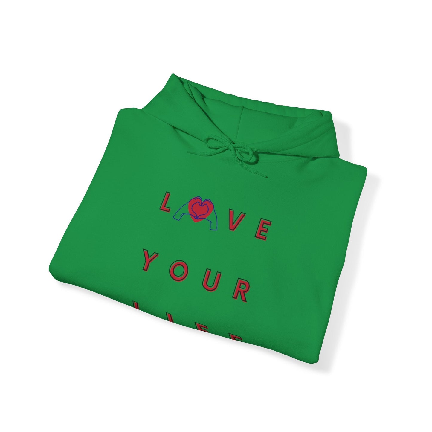 LOVE YOUR LIFE hoodie, Hoodie for Love, Valentine Hoodie, Self Love Hoodie, Self Care Hoodie, Journey of Healing Hoodie, Gift Hoodie - Mighty Lifestyle