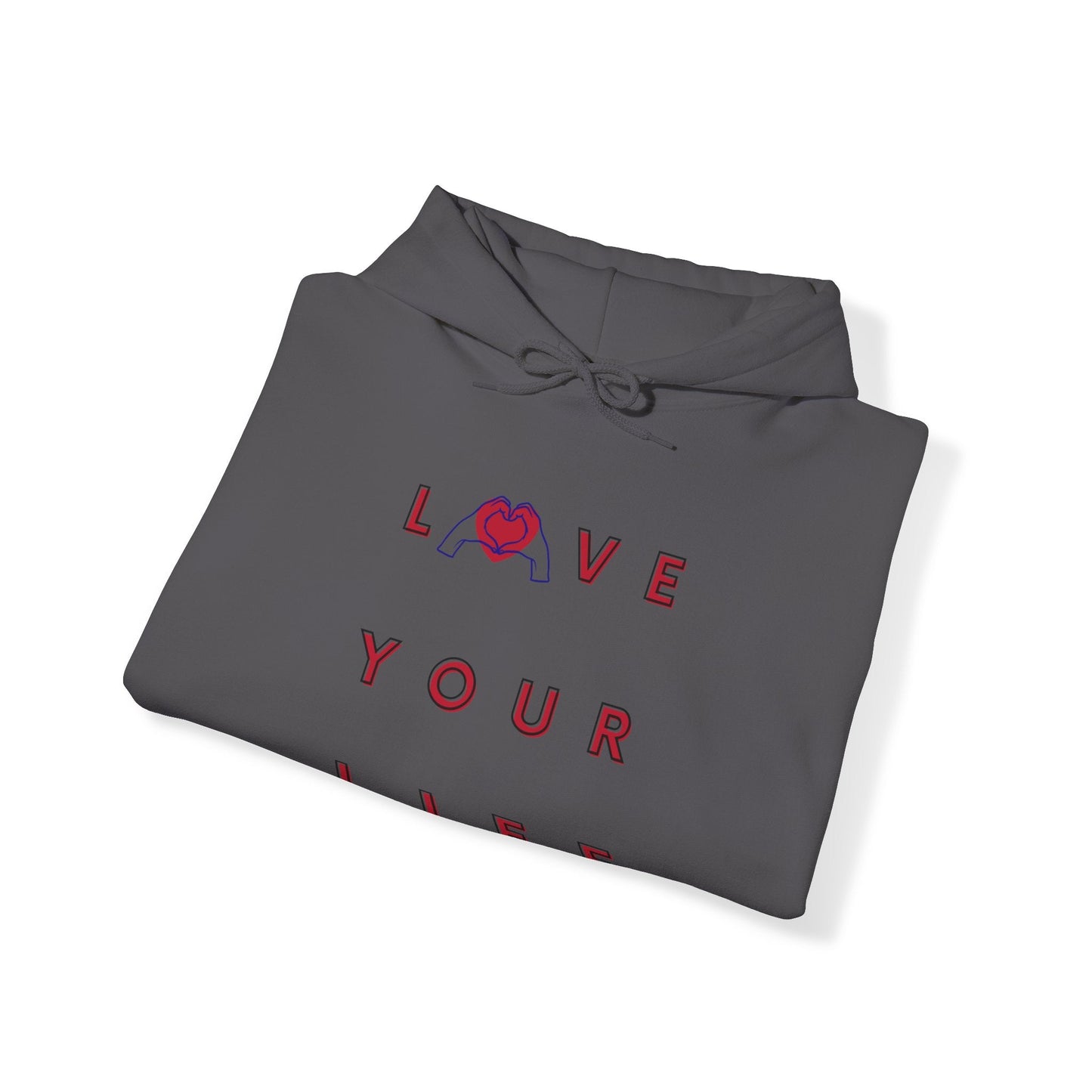 LOVE YOUR LIFE hoodie, Hoodie for Love, Valentine Hoodie, Self Love Hoodie, Self Care Hoodie, Journey of Healing Hoodie, Gift Hoodie - Mighty Lifestyle