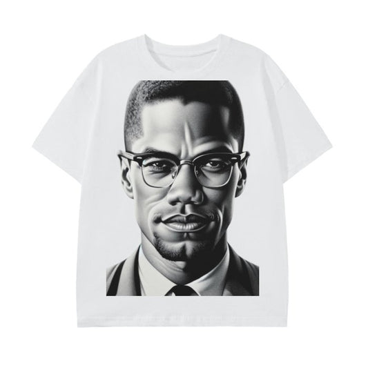 Malcolm X Classic Tee, Unisex Malcolm X Shirt - Mighty Lifestyle