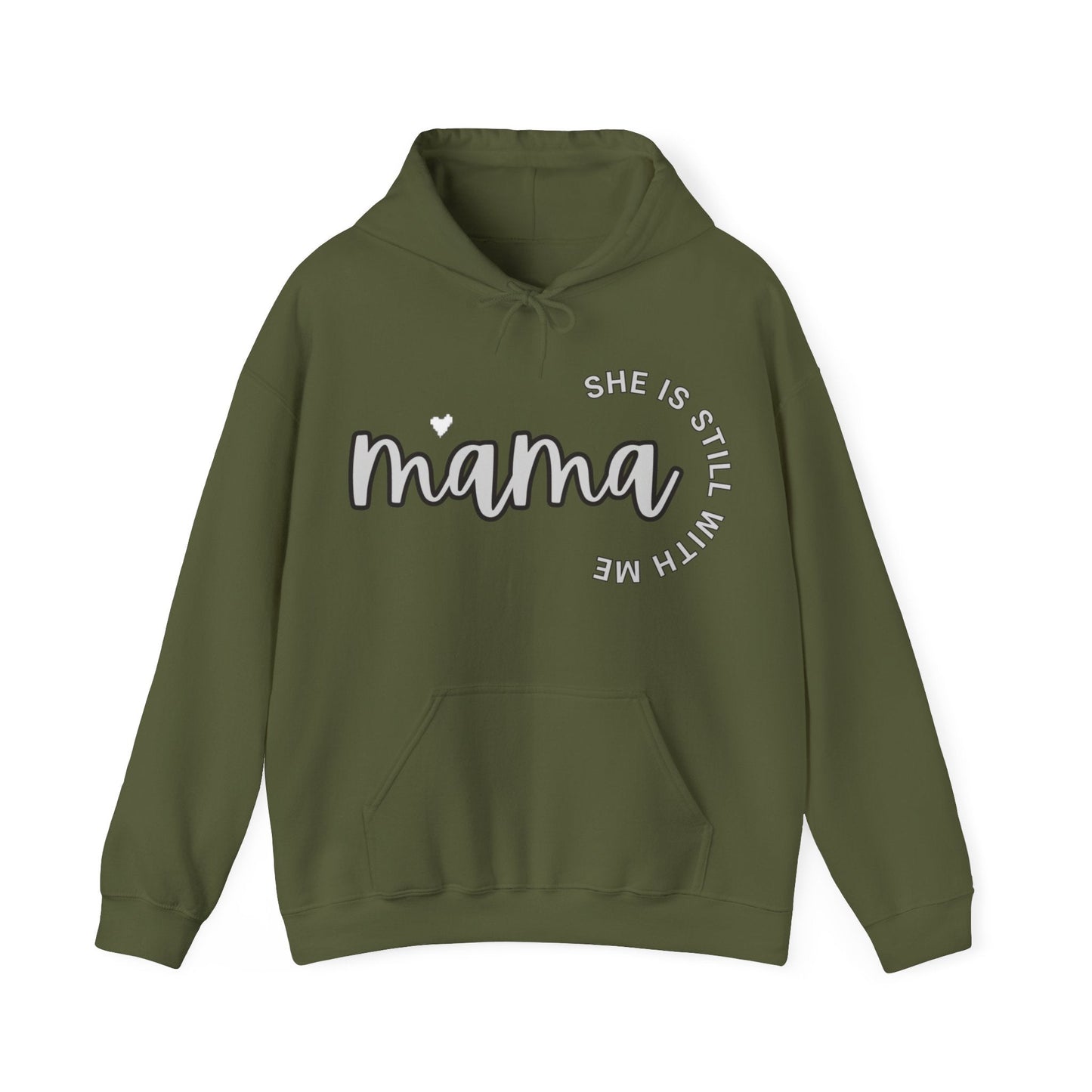 Mama She is Still with Me, Memorial, RIP, Now an Angel, Gone but not forgotten Hoodie, Unisex Heavy Blend™ Hooded Sweatshirt - Mighty Lifestyle
