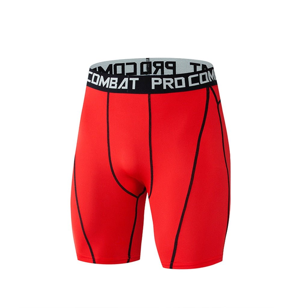 Men's Sports Tights Bodybuilding Shorts Fitness Workout Inseam Gym Knickers Male Muscle Alive Elastic Compression Tights Skinny Leggins Hombre - Mighty Lifestyle