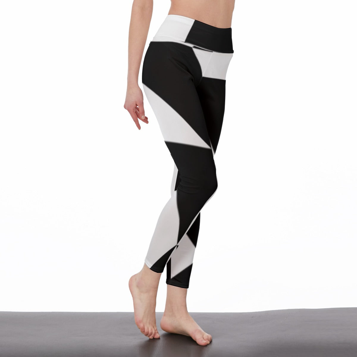 Zorro Black White Women's High Waist Leggings | Side Stitch Closure