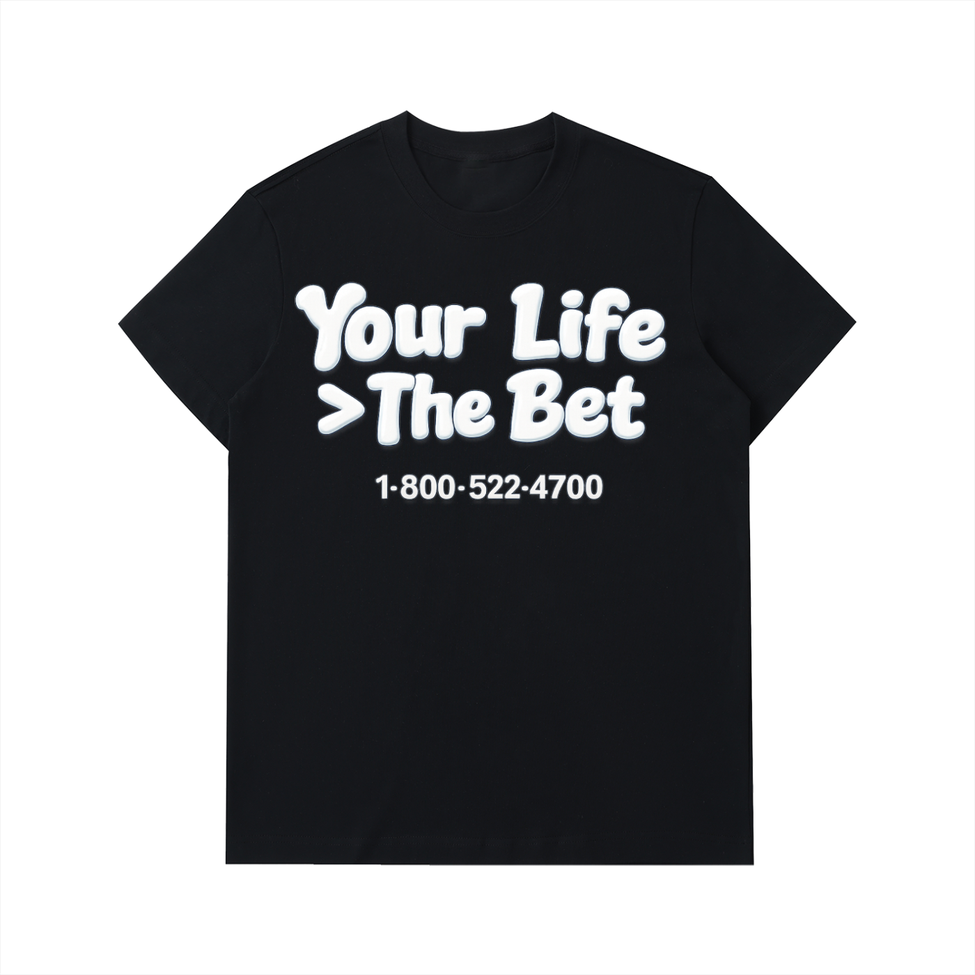 Your Life Is Greater Than the Bet Unisex Heavyweight Cotton T-Shirt – Gambling Addiction Awareness & Recovery Support Tee
