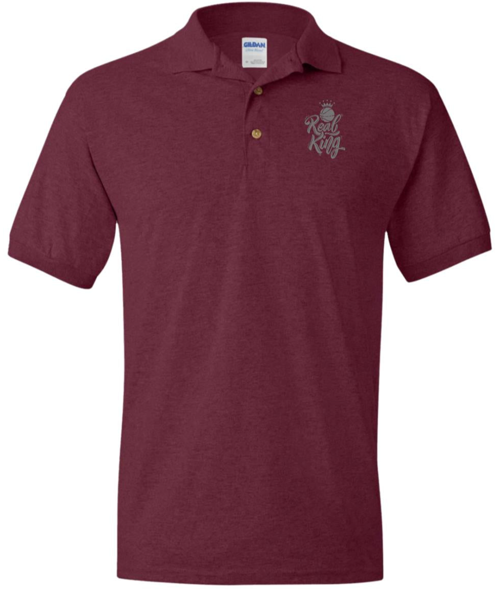 Real Basketball King Goat Jersey Polo Shirt Coach Polo; Athlete Polo; Player Polo