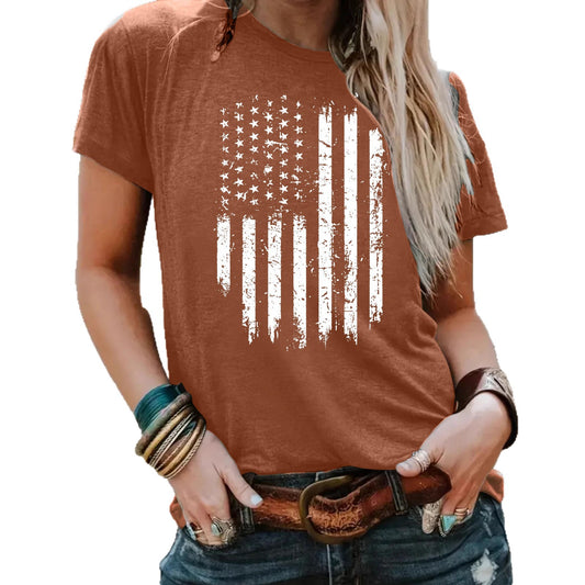 T-shirt  flag print Patriot Shirt