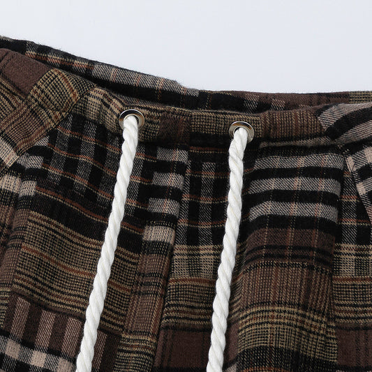 Women Plaid Sweatpants Baggy Vintage Y2K Fashion Harajuku Jogger Pants High Waist Oversize Wide Trousers.