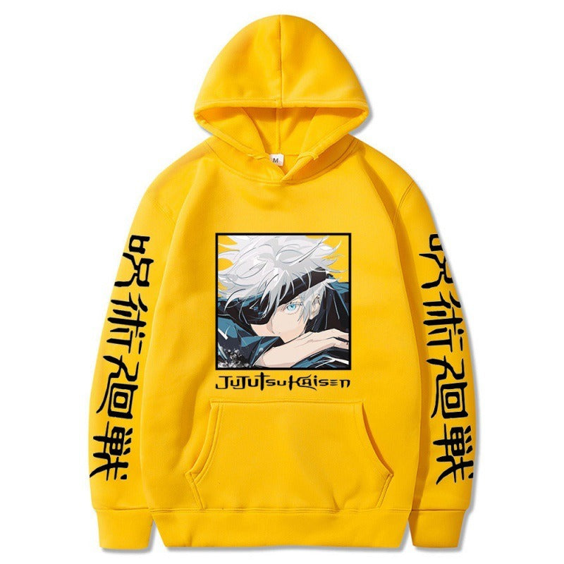 Anime Hoodie, Japanese anime spell battle, Gojo Goku, new student creative hoodie Gojo Satoru & Suguru Geto Jujutsu Kaisen Hoodie – Anime Spell Battle Graphic Hoodie | Unisex Streetwear Pullover for Fall & Winter | Mighty Lifestyle