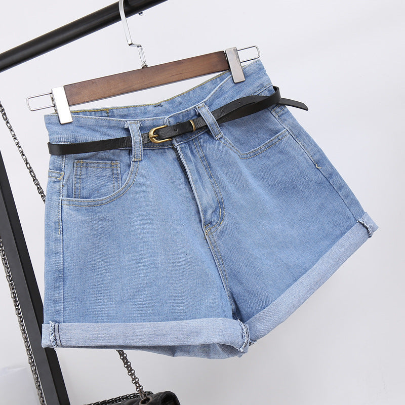 Classico High Waist Women Jeans Denim Shorts Pockets Casual Short Jeans Cotton Slim Feminine Clothing Shorts | High Waist Denim Shorts for Women – Casual Slim Fit Jean Shorts with Pockets