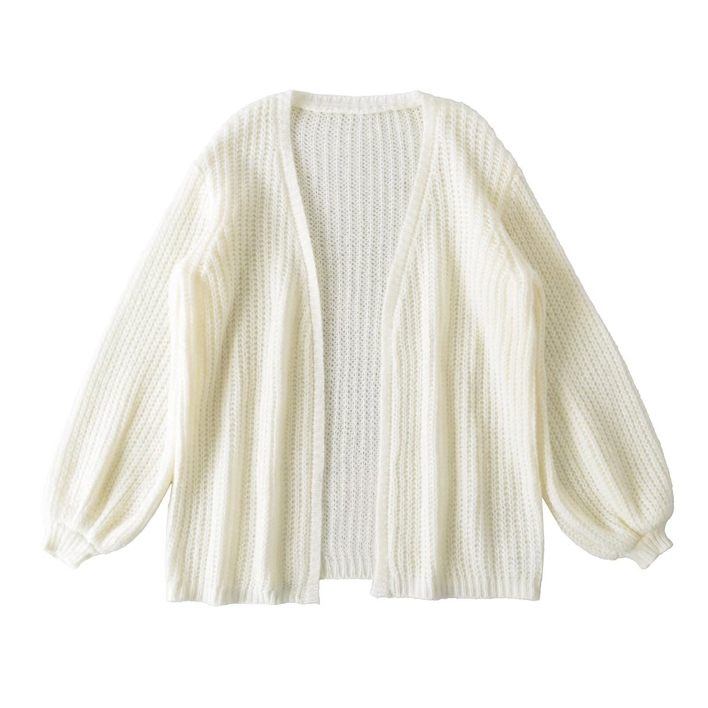 Luxury Minimalist Loose Sweater – Medium-Long Commuter Style Unisex Pullover | Solid Color Half-Open Neck Patchwork Knit | Cozy Acrylic Nylon Everyday Sweater