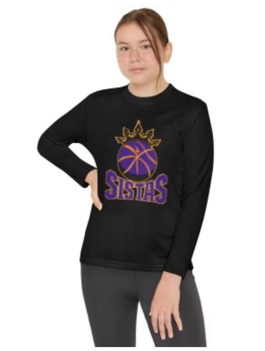 Custom SISTAS Basketball Tee for Kids | 2025–2026 Team Shirt | Youth Girls Basketball Youth Long Sleeve
