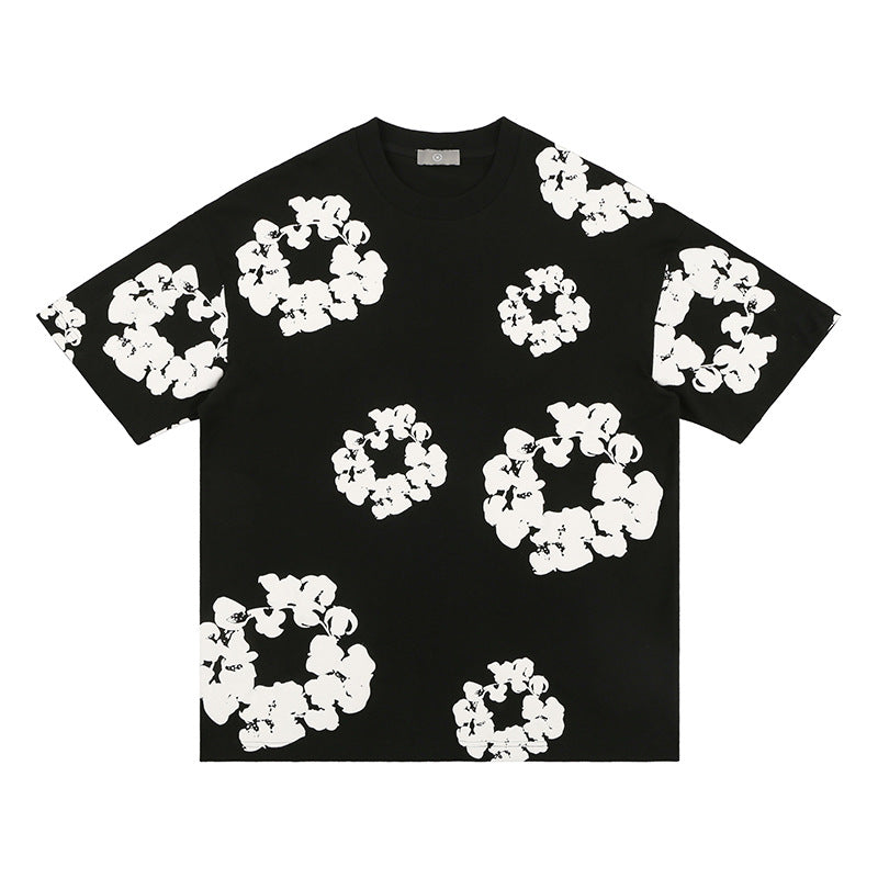 TikTok Viral Men’s Foaming Floral Print T-Shirt – High Street Oversized Hip Hop Short Sleeve Top 
TikTok Viral Trendy Men's Foaming Full Print Floral Flower Shirt High Street Hip Hop Short Sleeve T-Shirt