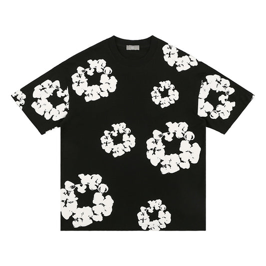 TikTok Viral Men’s Foaming Floral Print T-Shirt – High Street Oversized Hip Hop Short Sleeve Top 
TikTok Viral Trendy Men's Foaming Full Print Floral Flower Shirt High Street Hip Hop Short Sleeve T-Shirt