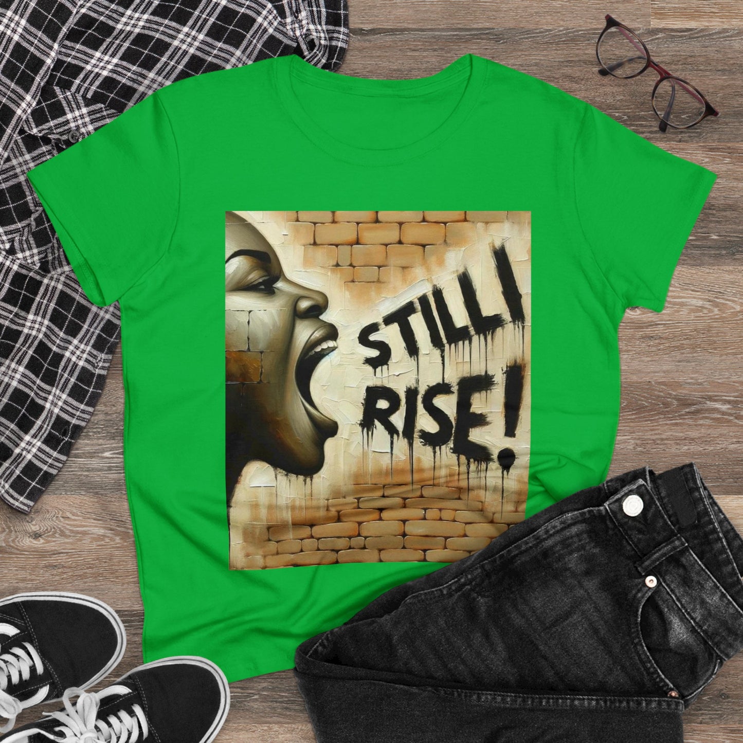 Still I Rise | Black History Shirt | Women's Shirt | Women's Midweight Cotton Tee