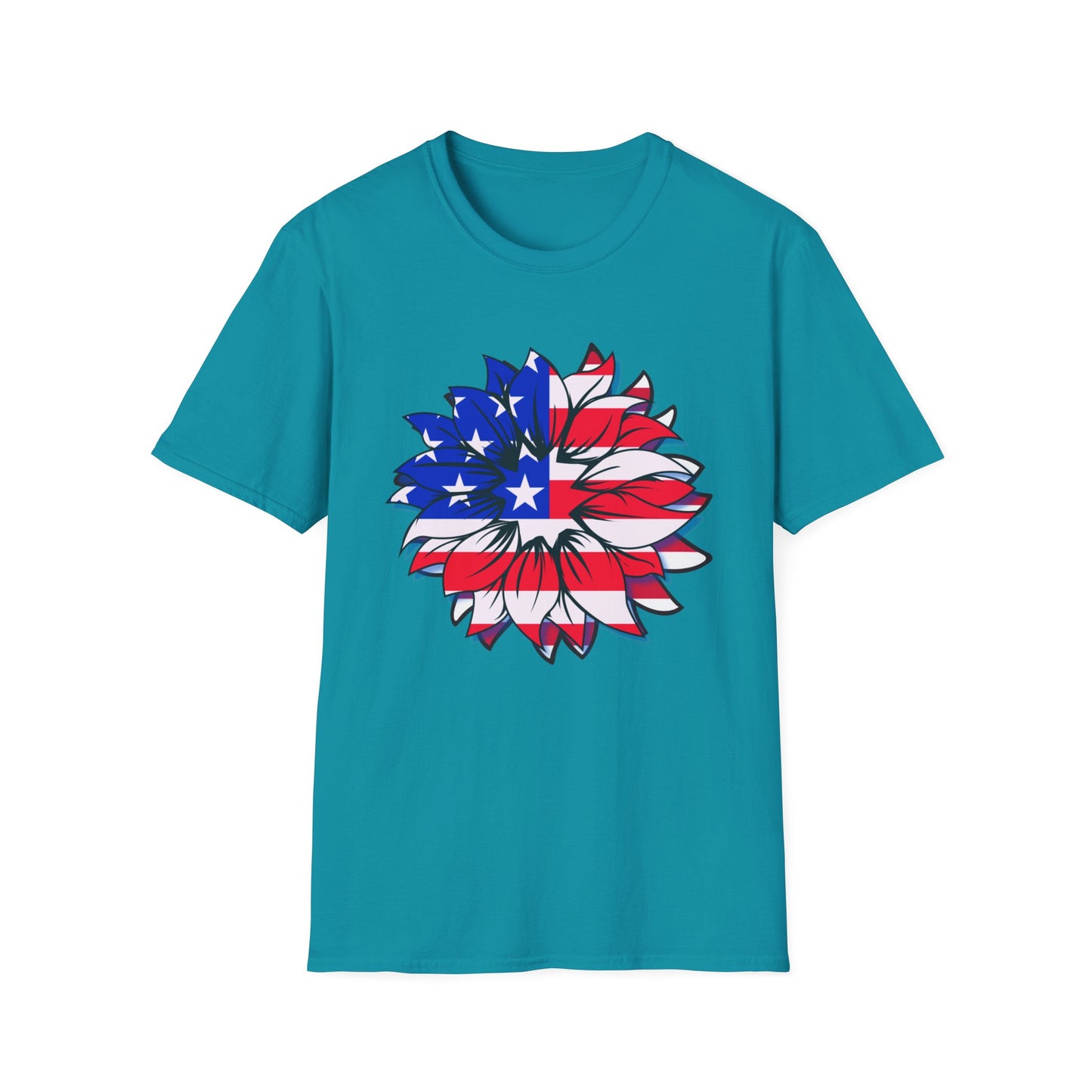 SUNFLOWER US FLAG, Sunflower American Patriot, American History, American Legacy, Patriot Shirt